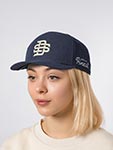 Бейсболка DJINNS арт. 6P TrueFit CordFelt (темно-синий)